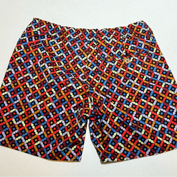 Parke and Ronen swim trunks size 30 Colorful Geometric Patterned Shorts - Picture 2 of 8